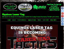 Tablet Screenshot of equinoxlasertag.com